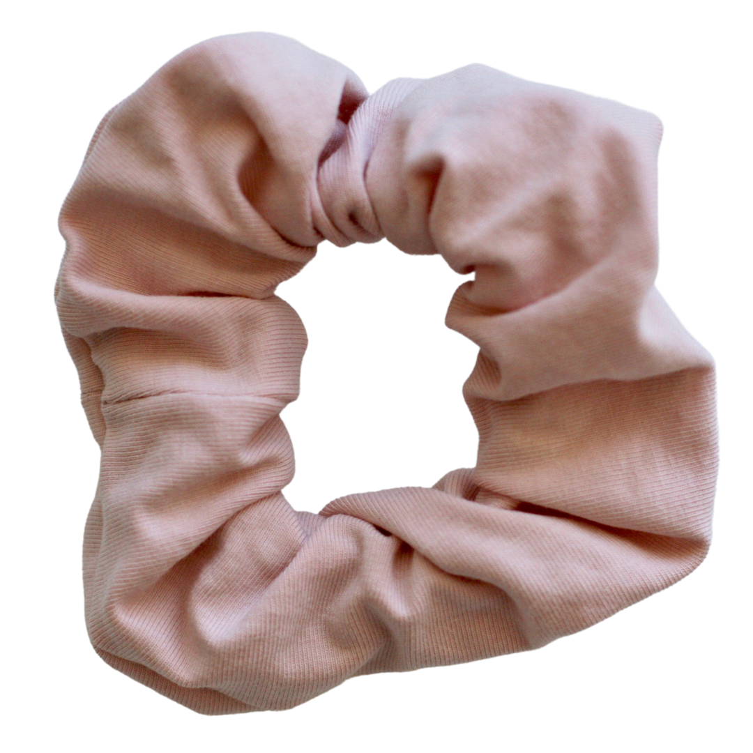 teen girls hair accessories scrunchie by Love Haidee Australia solid blush pink