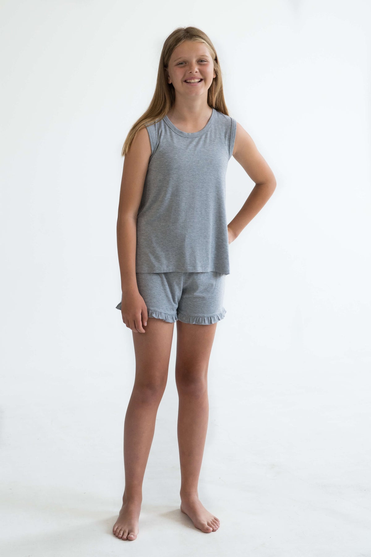 teen girls pyjamas sets softest bamboo sleepwear Love Haidee Australia front view Chloe