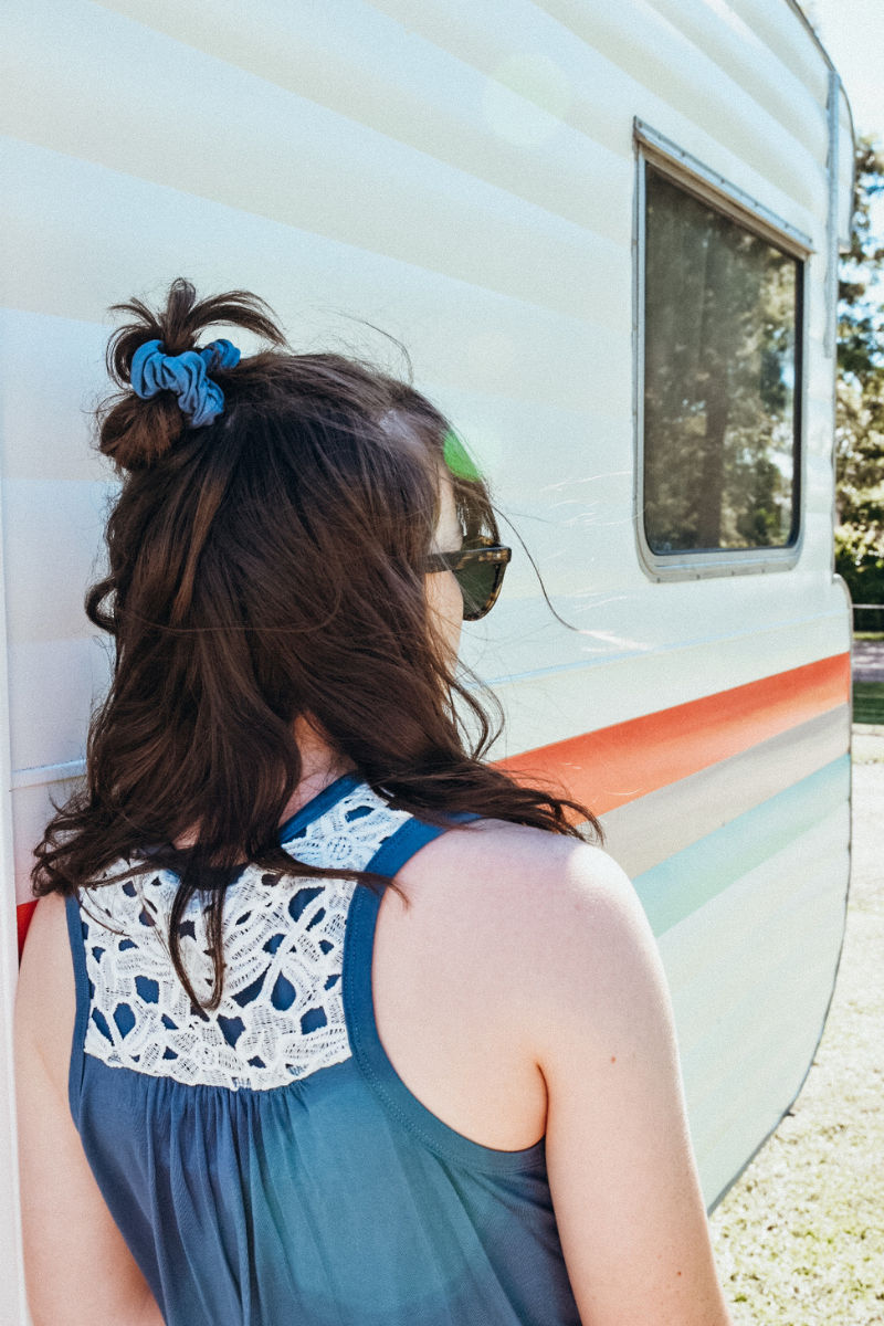 Blue Girls Pyjamas SET - Sleep Shorts & Sleep Tank