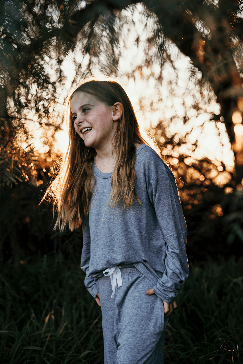 Girls Pyjamas SET - Lounge Pants & Long Sleeve Sleep Tee