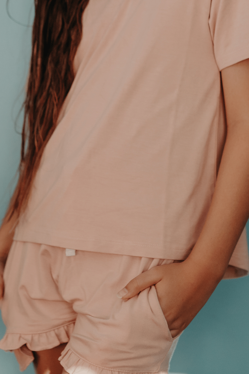 Girls Pyjamas SET - Sleep Shorts & Short Sleeve Sleep Tee