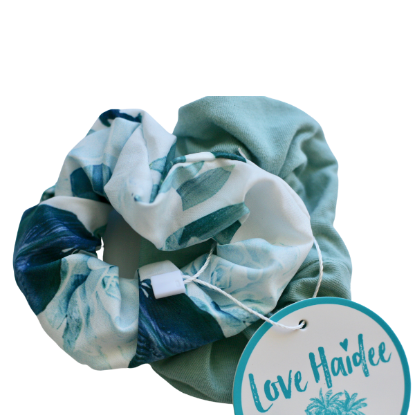 Love Haidee Australia girls hair accessories mint scrunchie set 