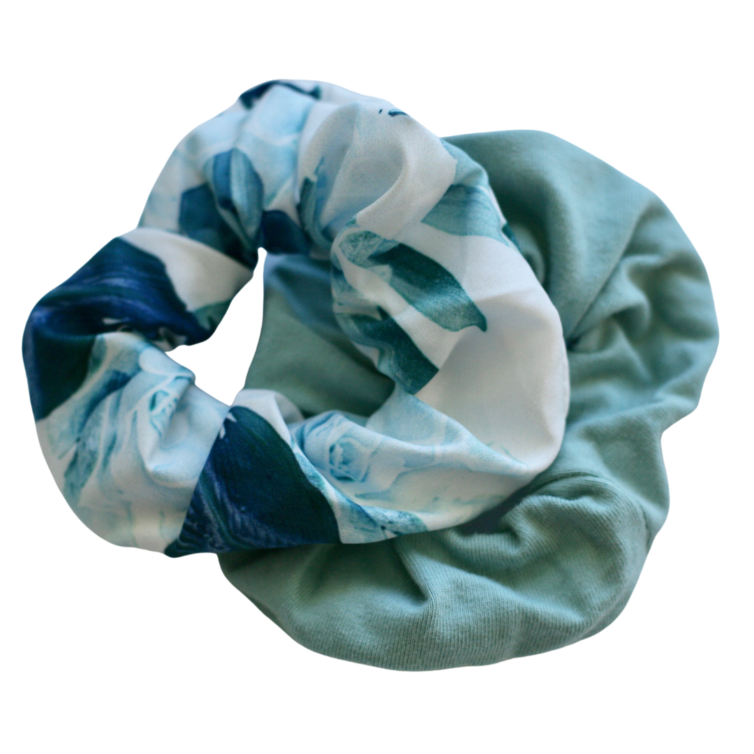 teen girls hair accessories scrunchie set by Love Haidee Australia floral dreaming set mint
