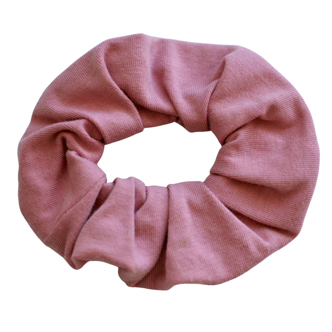 teen girls hair accessories scrunchie by Love Haidee Australia solid rose pink