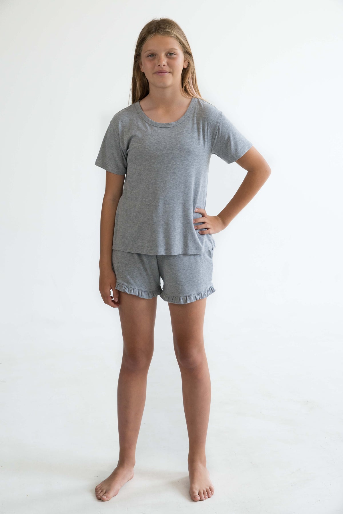 Girls short deals sleeve pyjamas