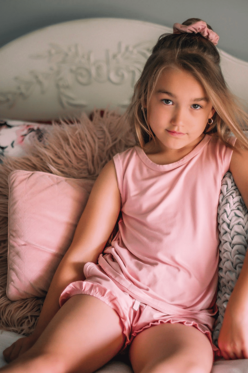 Girls Pyjamas SET - Sleep Shorts &amp; Sleep Tank