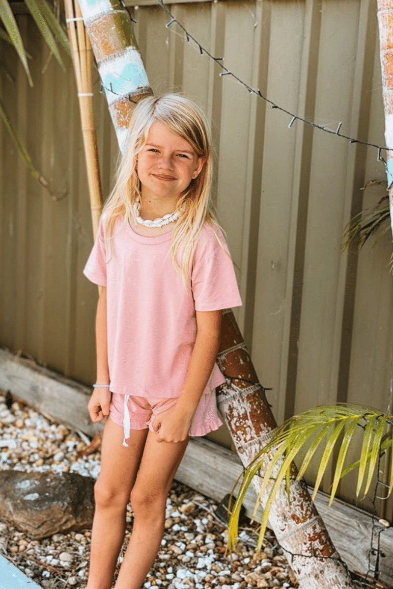 Girls pyjamas Girls PJs SET Sleep Shorts Short Sleeve Sleep Tee Love Haidee